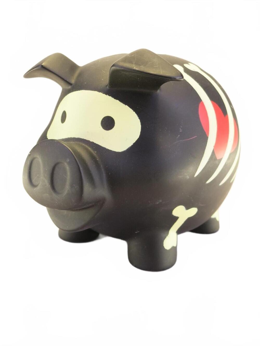 Halloween Skeleton Piggy Bank from Old Navy 4.25" tall.